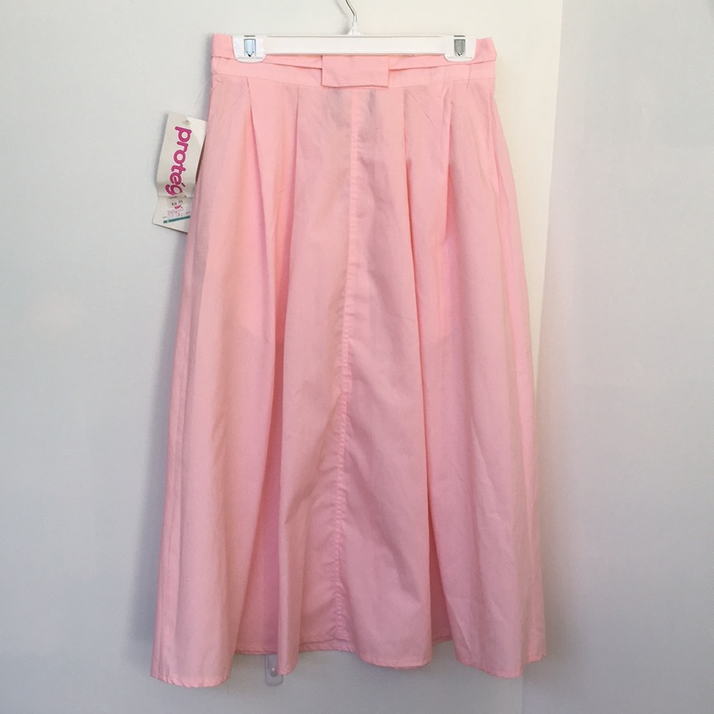 Vtg Skirt Pink Cotton Size 10 Maxi Lightweight Tie - Picture 6 of 6